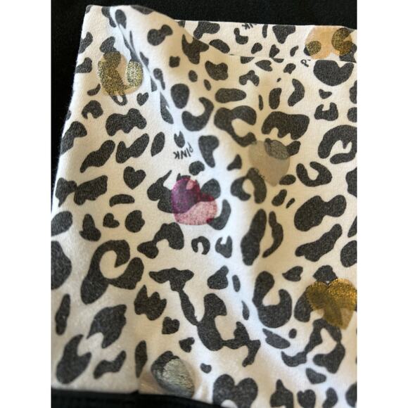 Y2K Victoria Secret Fold Over Leggings Cheetah Yoga Flare Leg Pant Women Large - Picture 13 of 16